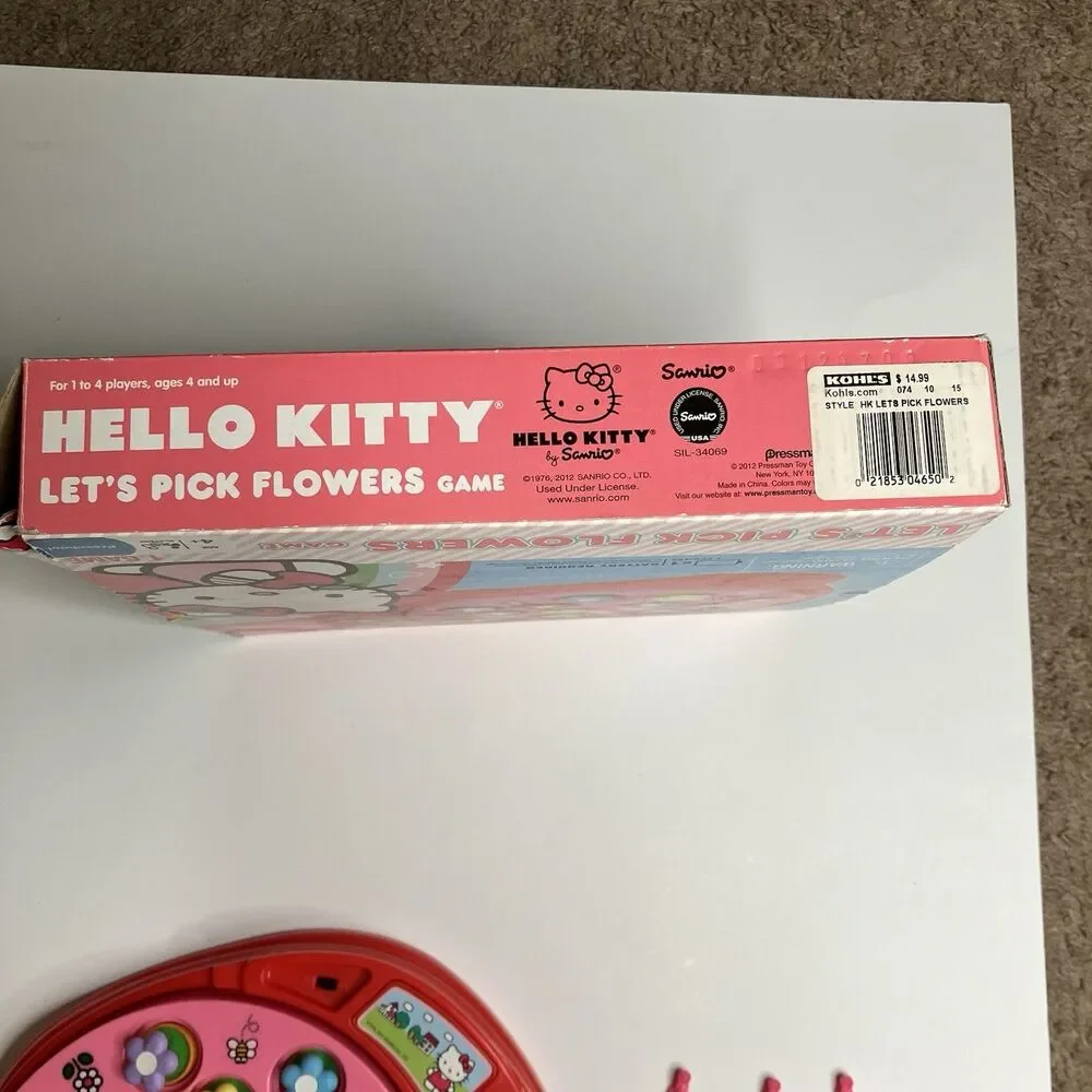 Hello Kitty Let’s Pick Flowers Game Let’s Go Fishing Game Sanrio 2012 Working